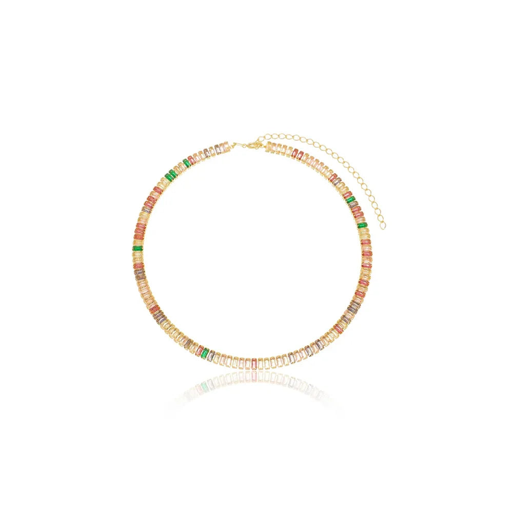 Colar Choker Riviera Rainbow